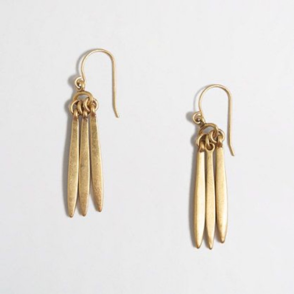 ISO J. Crew Factory Triple-Prong Earrings - Picture 1 of 1